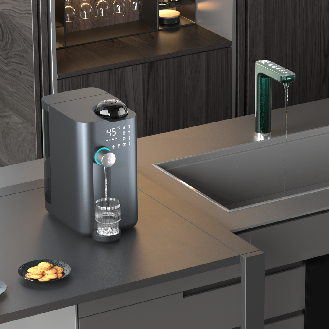 OH-1 Desktop Plug-&-Play Water Purification System | 6 Stage Reverse Osmosis | Hydrogen-Rich Water & UV Sterilisation (4 Water Volumes & Temperature Modes)