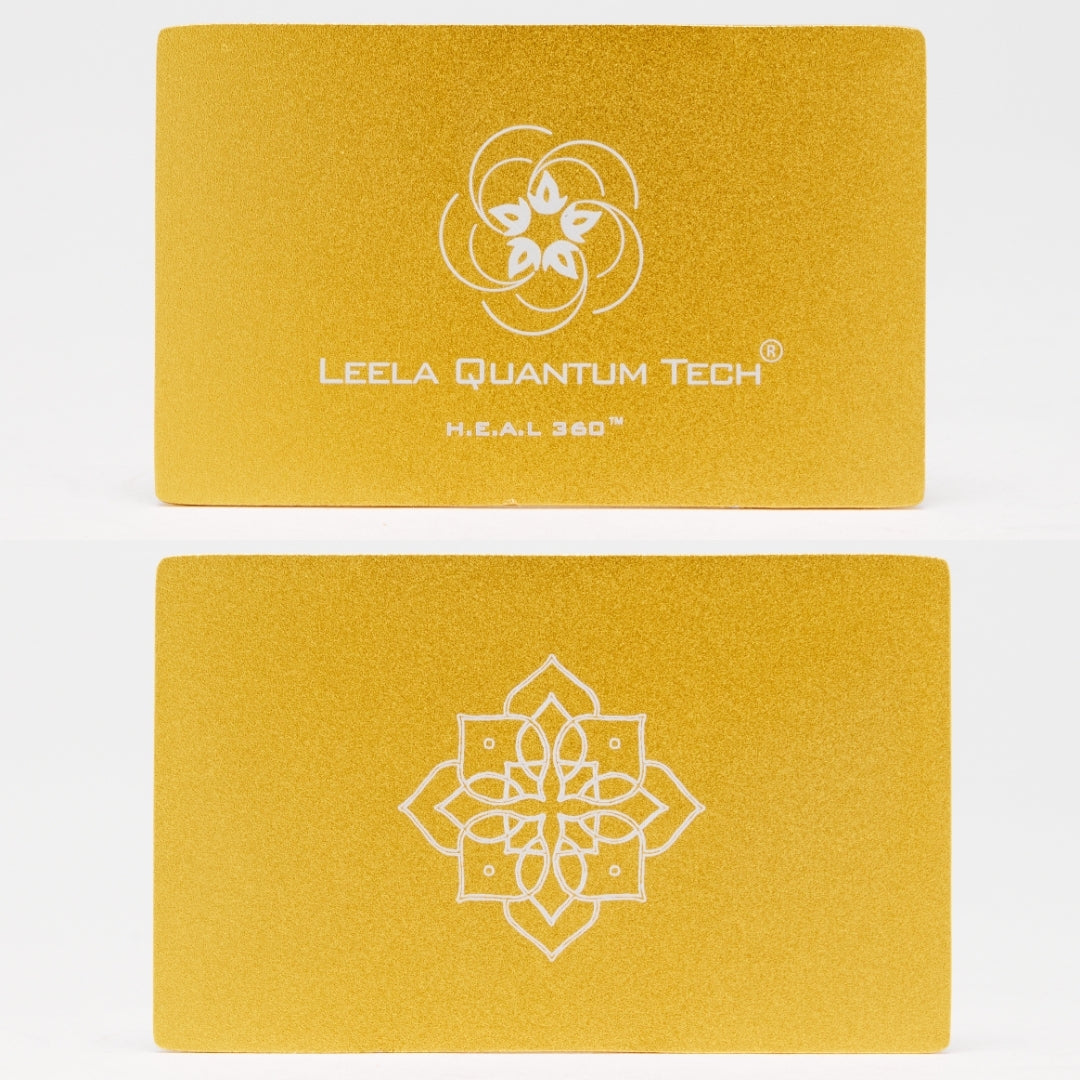 Leela Quantum Tech H.E.A.L 360 Frequency Card - front and back