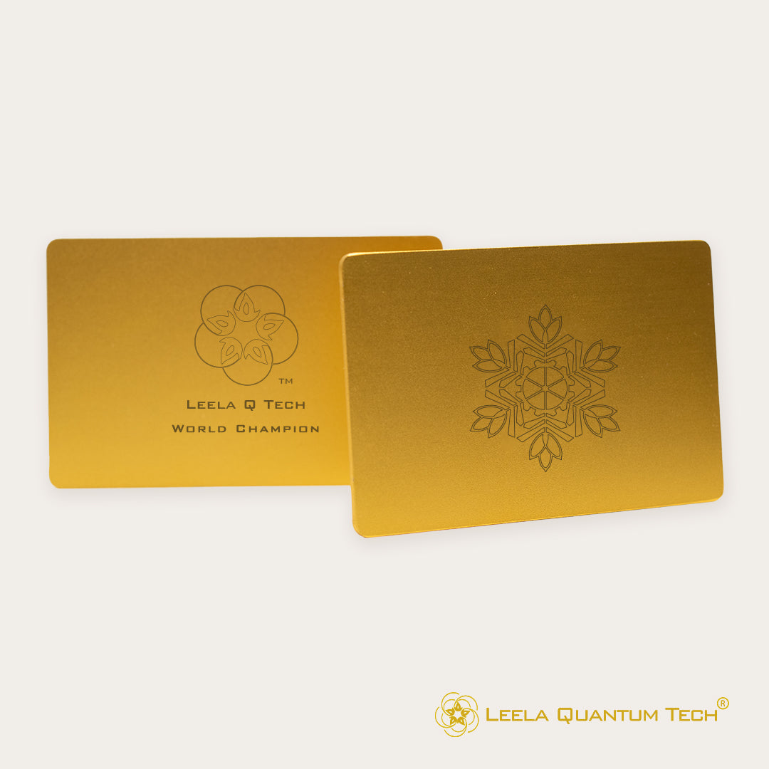 Leela Quantum Tech World Champion Frequency Card - front and back