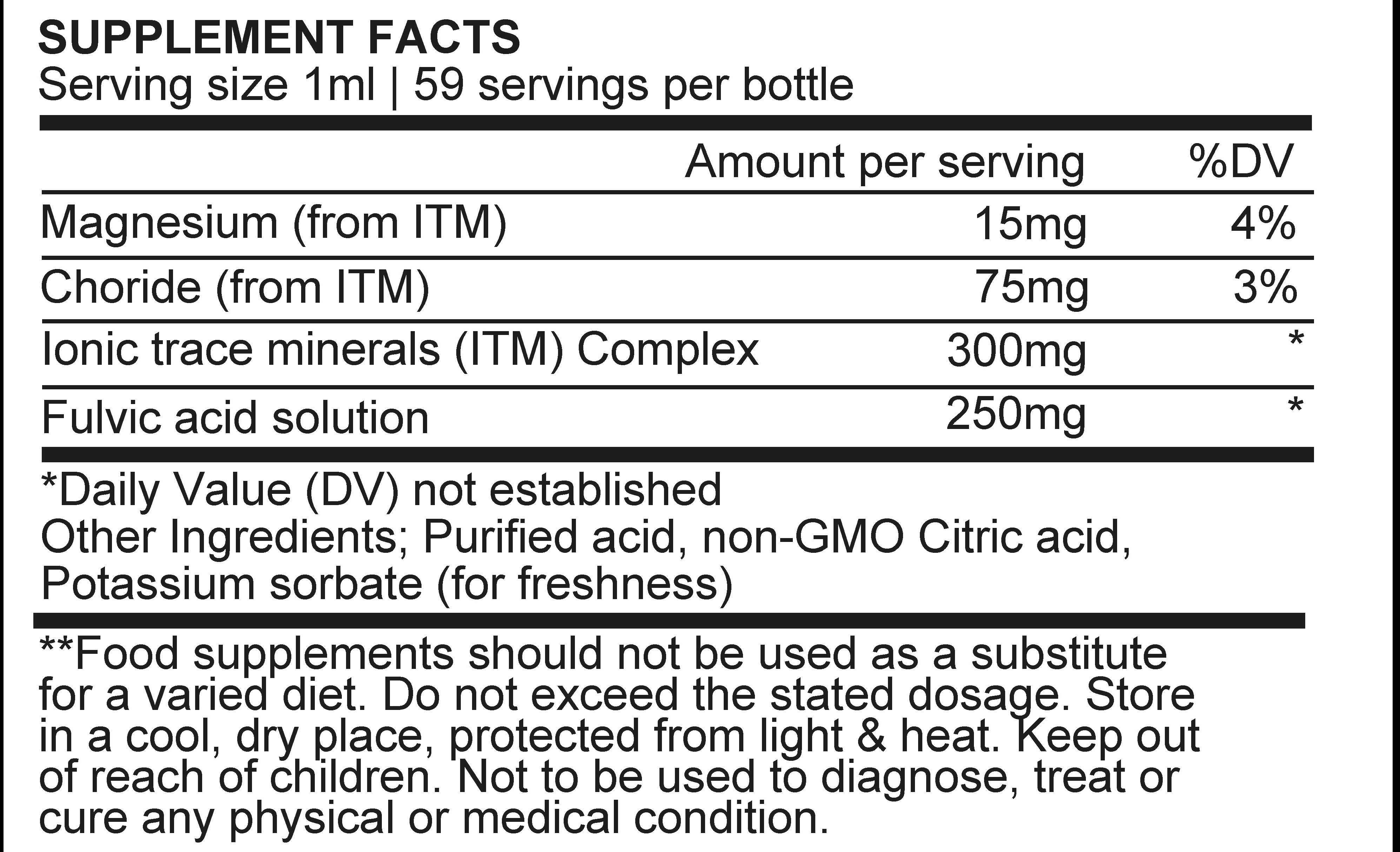OH-E+ Natural Electrolytes (Ionic Fulvic Acid)